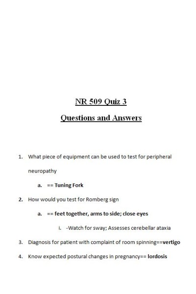 NR 509 Week 3 Quiz (Version 2)